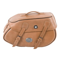 Leather single bag Buffalo brown right for C-Bow holder