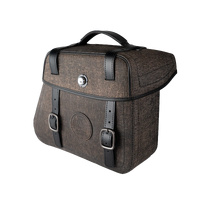 Leather single bag Rugged brown right for cutout