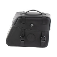 Leather single bag Rugged black right for C-Bow holder