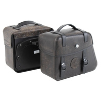 Rugged leather bag set brown for C-Bow holder