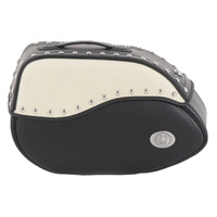 Leather single bag Ivory left for leather bag holder tube type