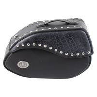 Leather single bag Ivory black right for C-Bow holder