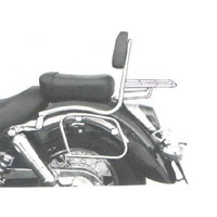 Chrome tubular leather bag holder for Honda VT 750 C2 (1997-2001)