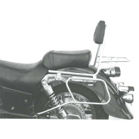 Chrome tubular leather bag holder for Kawasaki VN 1500 Classic (1996-2002)