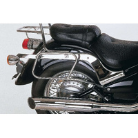 Chrome tubular leather bag holder for Kawasaki VN 800 Classic (1996-2005)