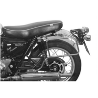 LEATHER BAG HOLDER TUBE-TYPE - CHROME FOR KAWASAKI W 650 (1999-2006)/W 800 (2011-2016)
