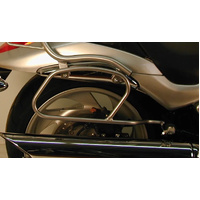 Chrome tubular leather bag holder for Suzuki M 1800 (VZR) R Intruder (2006-2012)