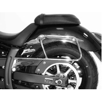 Chrome tubular leather bag holder for Yamaha XVS 950 A Midnight Star (2009-)