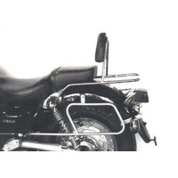 Chrome tubular leather bag holder for Yamaha XV 535/S Virago (1988-1998)