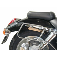 Chrome tubular leather bag holder for Honda VTX 1800 (2001-2006)