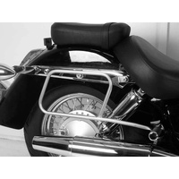 Chrome tubular leather bag holder for Honda VT 750 Shadow (2008-)