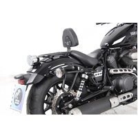 Leather bag holder cutout black for Yamaha XV 950/R (2013-2020)