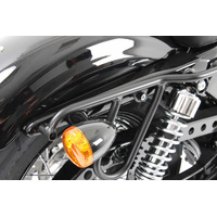 Leather bag holder cutout black for Harley-Davidson -XL 883 L/R/C-Sportster 883 Low/Iron/Roadster/Custom/Super Low (04-20)-XL 1200L/N/C/CX-Sportster 1