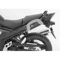 C-Bow side carrier black for Suzuki GSF 650/S Bandit (2009-2016) / GSF 1250 Bandit ABS (2010-) with black pillion footrests