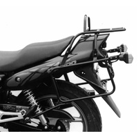 Complete carrier set (side case carrier and tubular luggage rack top case carrier) black for Honda CB 500/S (1993-1997)
