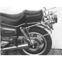 Complete carrier set (side case carrier and tubular luggage rack top case carrier) chrome for Honda CM 400 T (1980-1984)
