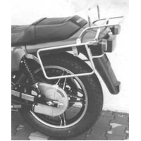 Complete carrier set (side case carrier and tubular luggage rack top case carrier) black for Honda FT 500 (1982-1985)