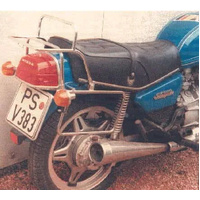Complete carrier set (side case carrier and tubular luggage rack top case carrier) chrome for Honda CX 500 A/B/SC (1978-1985)