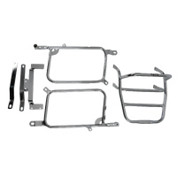 Complete carrier set (side case carrier and tubular luggage rack top case carrier) chrome for Honda CX 500 Custom (1979-1984)
