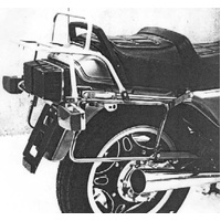Complete carrier set (side case carrier and tubular luggage rack top case carrier) chrome for Honda GL 500 (1982-1984)/650 Silver Wing (1983-1984)
