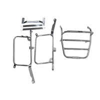 Complete carrier set (side case carrier and tubular luggage rack top case carrier) chrome for Honda CB 650 SC/RC (1982-1984)