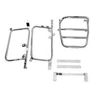 Complete carrier set (side case carrier and tubular luggage rack top case carrier) chrome for Honda CB 750 KA/KB/KZ (1979-1984)