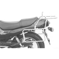 Complete carrier set (side case carrier and tubular luggage rack top case carrier) black for Honda CB Two-Fifty (1996-1999)