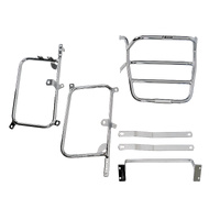 Complete carrier set (side case carrier and tubular luggage rack top case carrier) chrome for Honda CBX pro-link (1980-1983)