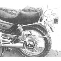 Complete carrier set (side case carrier and tubular luggage rack top case carrier) chrome for Honda CM 250 C/T (1982-1984)