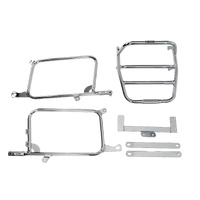 Complete carrier set (side case carrier and tubular luggage rack top case carrier) chrome for Honda CB 550 K3 (1977-1978)