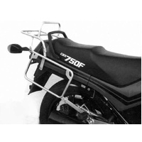 Complete carrier set (side case carrier and tubular luggage rack top case carrier) black for Honda CBX 750 F (1984-1986)