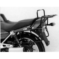 Complete carrier set (side case carrier and tubular luggage rack top case carrier) black for Honda CB 450 S (1986-1989)