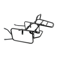 Complete carrier set (side case carrier and tubular luggage rack top case carrier) black for Honda VFR 750 F (1986-1987)