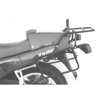Complete carrier set (side case carrier and tubular luggage rack top case carrier) black for Honda VFR 750 F (1988-1989)