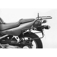 Complete carrier set (side case carrier and tubular luggage rack top case carrier) black for Honda NT 650 Hawk GT (1988-1991)
