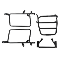 Complete carrier set (side case carrier and tubular luggage rack top case carrier) chrome for Kawasaki Z 1000 MK II ((1979-1980)