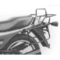 Complete carrier set (side case carrier and tubular luggage rack top case carrier) black for Kawasaki GPZ 305 (1983-1987)