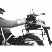 Complete carrier set (side case carrier and tubular luggage rack top case carrier) black for Kawasaki KLR 250 (1985-1991)