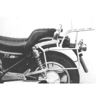 Complete carrier set (side case carrier and tubular luggage rack top case carrier) chrome for Kawasaki ZL 600 Eliminator (1986-1994)