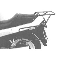 Complete carrier set (side case carrier and tubular luggage rack top case carrier) black for Kawasaki GPX 600 R (1988-1999)