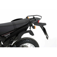 Luggage rack for universal top cases with black plastic adapter plate for Kawasaki D-Tracker 125 (2010-2013)/KLX 125 (2010-2015)