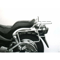 Complete carrier set (side case carrier and tubular luggage rack top case carrier) chrome for Kawasaki EN 500 (1990-1995)