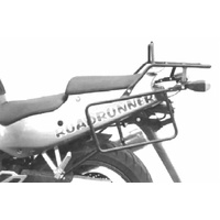Complete carrier set (side case carrier and tubular luggage rack top case carrier) black for Kawasaki ZXR 750 (1991-1994)