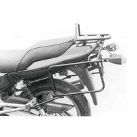 Complete carrier set (side case carrier and tubular luggage rack top case carrier) black for Kawasaki ER-5 (1997-2000)