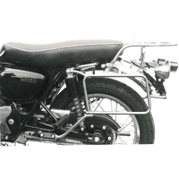 Complete carrier set (side case carrier and tubular luggage rack top case carrier) chrome for Kawasaki W 650 (1999-2006)/W 800 (2011-2016)