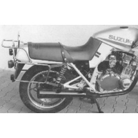 Complete carrier set (side case carrier and tubular luggage rack top case carrier) black for Suzuki GSX 750 Katana (1980-1984)