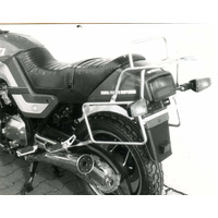 Complete carrier set (side case carrier and tubular luggage rack top case carrier) black for Suzuki GSX 750 ES/EF (1983-1988)