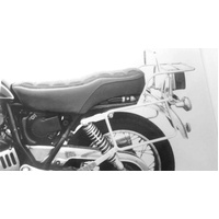 Complete carrier set (side case carrier and tubular luggage rack top case carrier) chrome for Suzuki GN 250 (1984-1999)