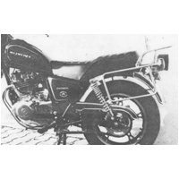 Complete carrier set (side case carrier and tubular luggage rack top case carrier) chrome for Suzuki GN 400 TD (1980-1983)