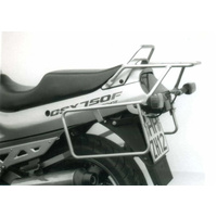 Complete carrier set (side case carrier and tubular luggage rack top case carrier) black for Suzuki GSX 750 F (1989-1997)